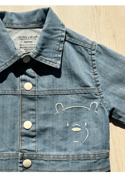 Önden Çıt Çıtlı Bebek Çocuk Kot Ceket modelleri