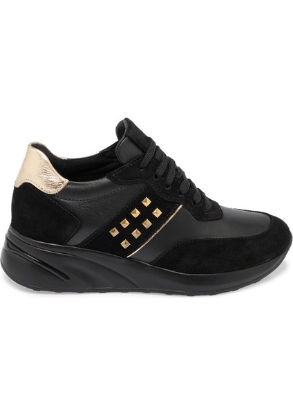 Siyah Hakiki Deri Kadın Sneaker - K24S1AY67721-A23 modelleri