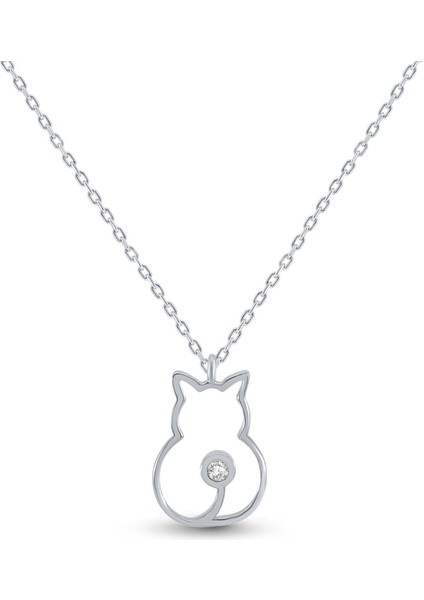 0.02 Karat Tasarım Pırlanta Kolye