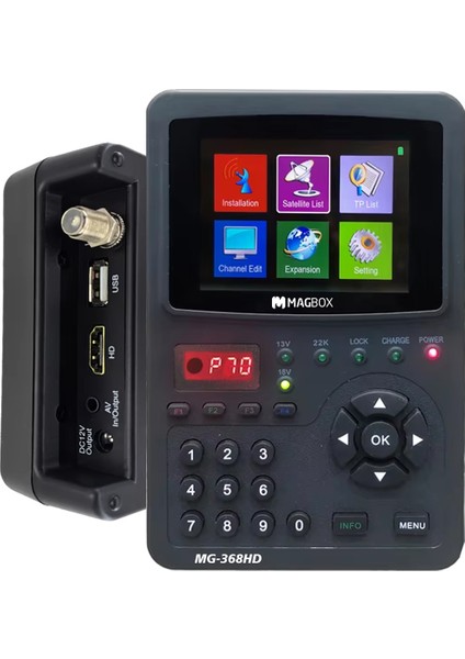 Magbox MG-368HD 3.5 Inç Full Hd LCD Ekranli Görüntülü Dijital Uydu Yön Bulucu Byr [byrtek]