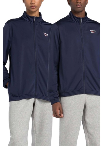 Rı Small Logo Knıt Trackt Lacivert Unisex Eşofman Üstü