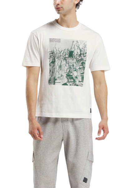 cl Team Tradıtıon Ss Tee Ekru Kısa Kol T-Shirt