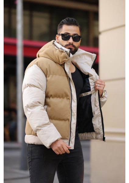 Erkek Kapüşonlu Kaşe Mont fiyatları