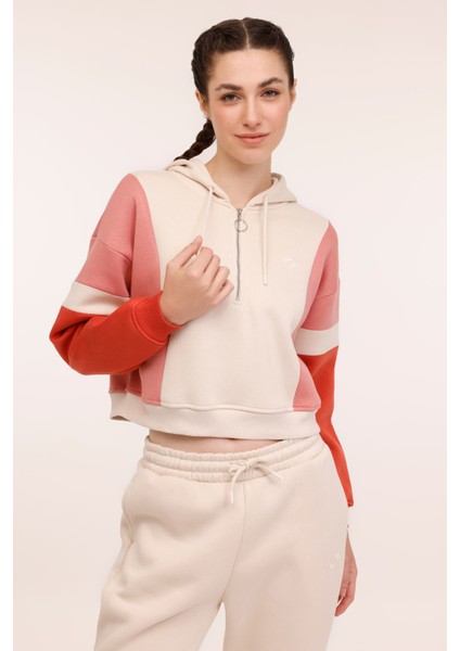 W-Mervın Hz Hoodıe 4pr Bej Kadın Sweatshirt