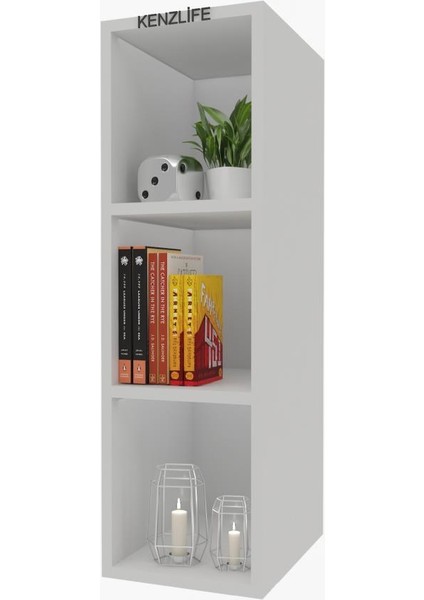 Kenzlife mutfak dolabı ıtır 090.030.30 byz 2 raflı kapaksız ofis banyo kiler evrak kitaplık