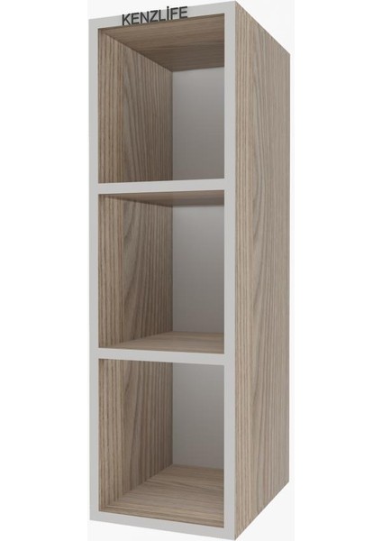 Kenzlife mutfak dolabı ıtır 090.030.30 crd 2 raflı kapaksız ofis banyo kiler evrak kitaplık fiyatları