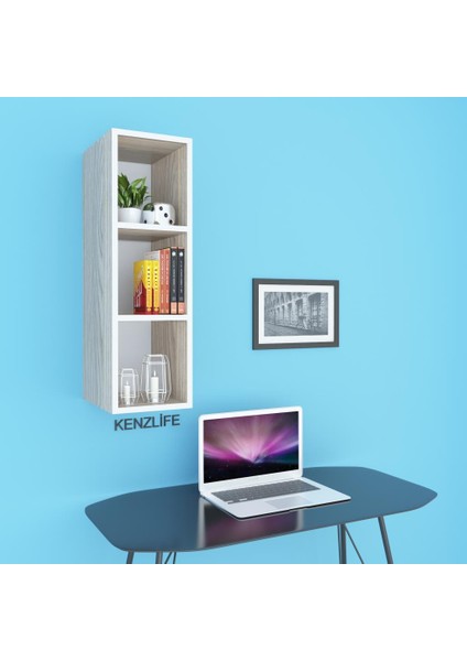 Kenzlife mutfak dolabı ıtır 090.030.30 crd 2 raflı kapaksız ofis banyo kiler evrak kitaplık modelleri