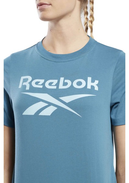 Rı Bl T-Shırt Mavi Kadın Kısa Kol T-Shirt