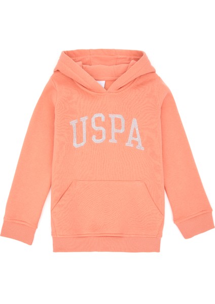 U.S. Polo Assn. Kız Çocuk Somon Sweatshirt 50296388-VR047