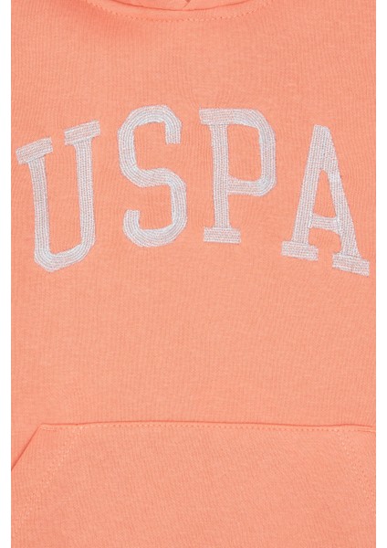 U.S. Polo Assn. Kız Çocuk Somon Sweatshirt 50296388-VR047