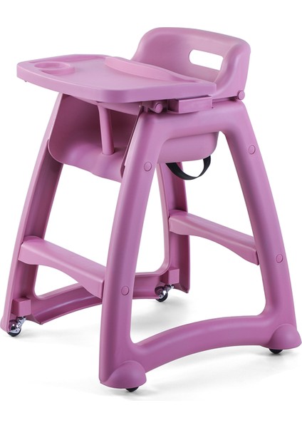 Plastik Mama Sandalyesi Pembe