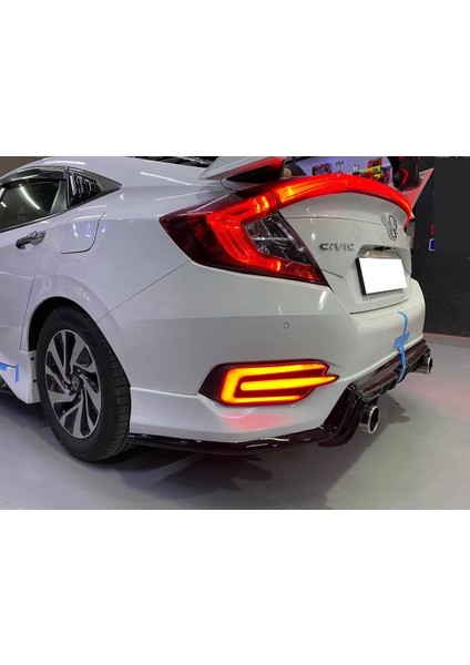 Honda Civic Fc5 Mugen Arka Ek Mat Siyah Plastik Karlık modelleri