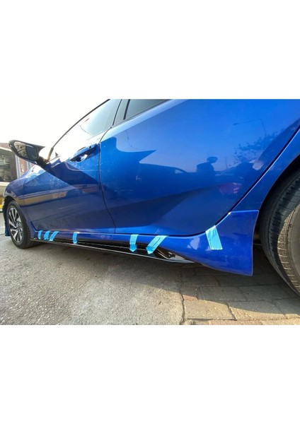 Honda Civic Fc5 Mugen Yan Marşpiyel Seti Mat Siyah Plastik 2 Adet