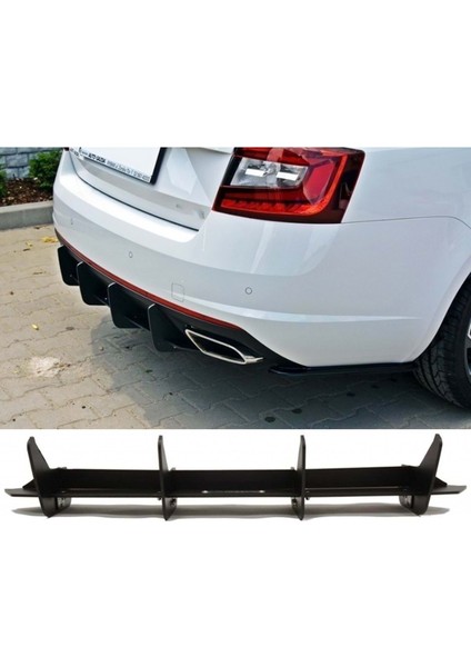 Skoda Octavia Mk3 Flap Flaplar Splitter Bıçak 5 Parça