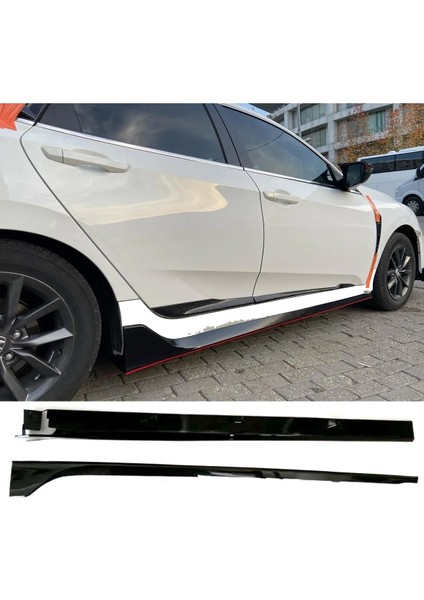 Honda Civic Fc5 Typer Yan Marşpiyel Seti Mat Siyah Plastik 2 Adet fiyatları