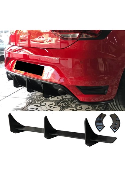 Seat Leon Mk3 Aero Arka Tampon Flap Flaplar Splitter Bıçak