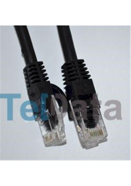 Teldata TLD-100S Cat6 1mt Siyah Utp Patch Kablo