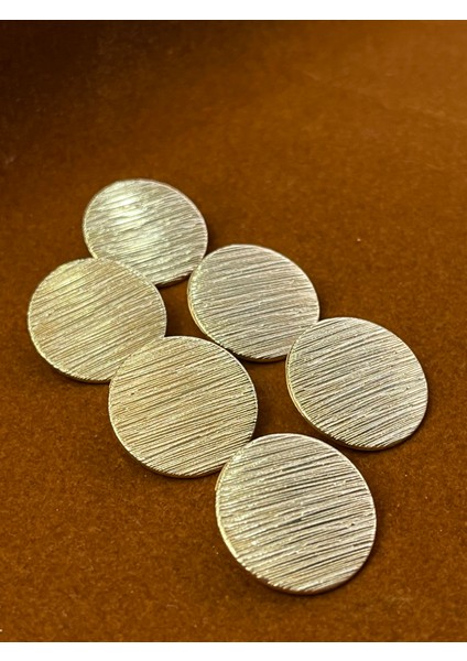 Metal Gold Tırtır Desen Düğme