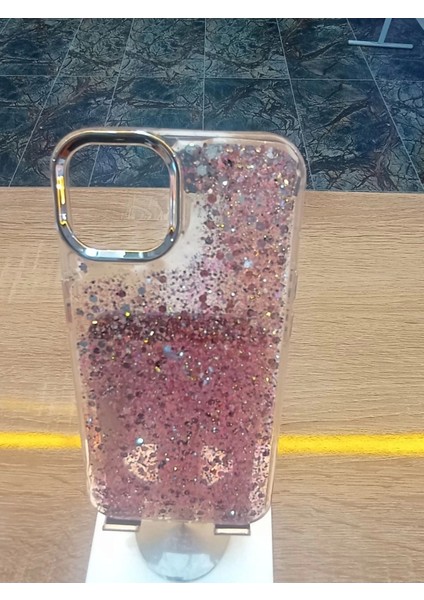 Apple iPhone 11 Uyumlu Simli Kamera Çerçevesi Metal Kapak Tuşları Metal Kılıf