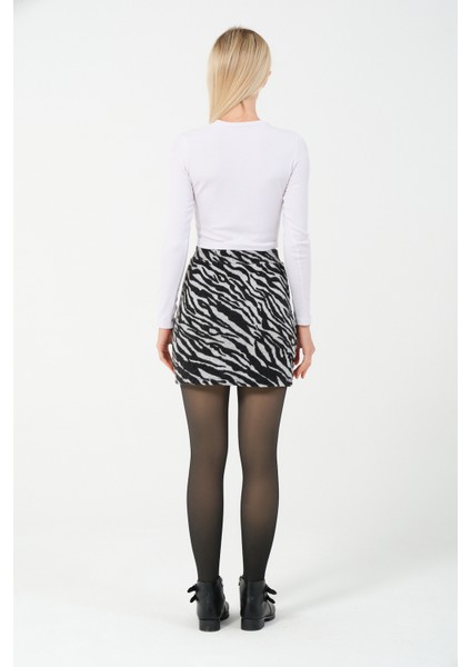Spor Mini Etek Zebra Desen Jakar Kışlık Kumaş fiyatları