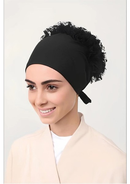 Fırfırlı Kaymaz Bone, Silikonlu Fırfırlı Kaymayan Bone, Penye Pamuk Bone, Dikişsiz Bone, Siyah Bone fiyatları