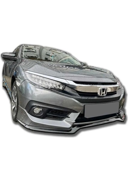 Honda Civic Fc5 Mugen Makyajsız Ön Ek Mat Siyah Plastik Karlık