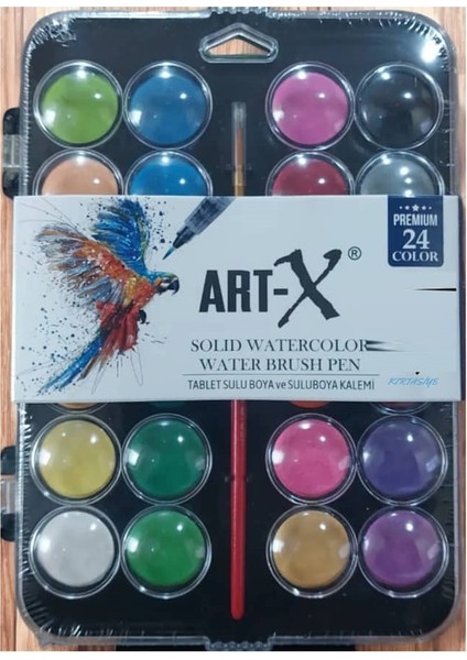 Art-X 24 Renkli Sulu Boya Seti Premium Kalite ile Sanatçılar İçin Tasarlandı
