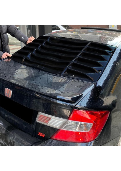 Honda Civic Fb7 Arka Cam Vizörü Parlak Siyah Plastik modelleri