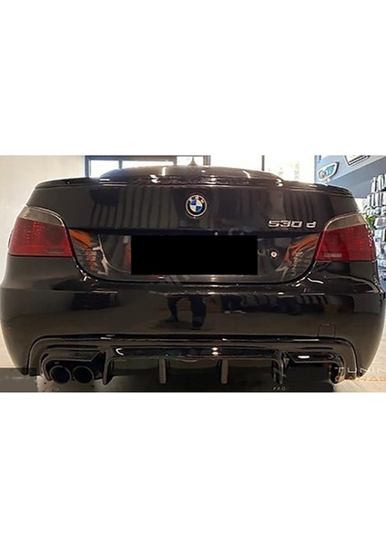 Bmw E60 Vorstainer Difüzör Parlak Siyah Plastik Arka Difizör