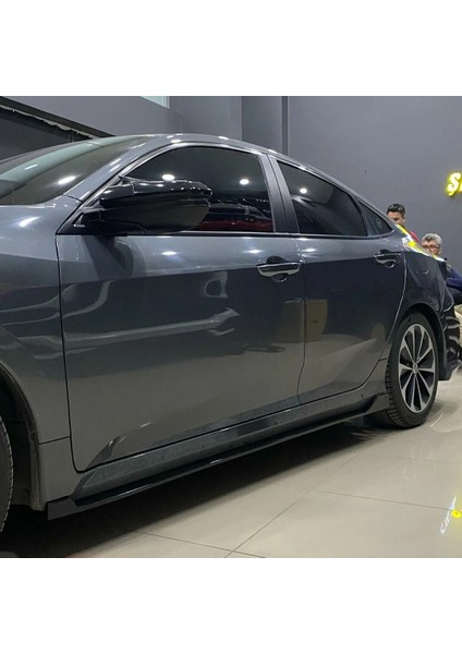 Honda Civic Fc5 GC400 Yan Marşpiyel Seti Mat Siyah Plastik 2 Adet