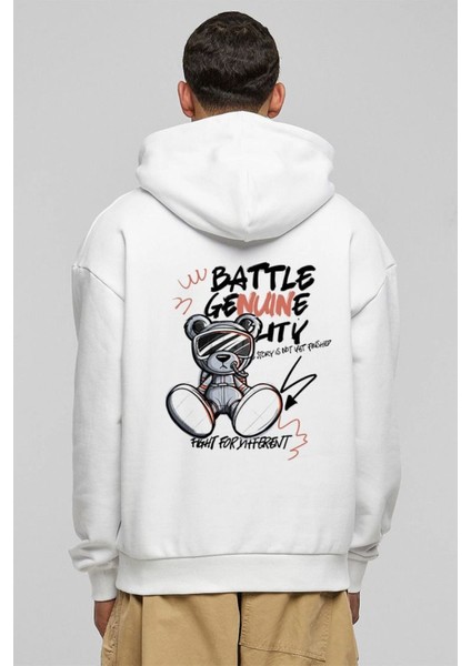 Baskılı Kapşonlu Sweatshirt Fm1.8ba