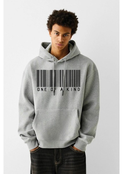 Baskılı Kapşonlu 3 Iplik Sweatshirt FM1.116GÖ