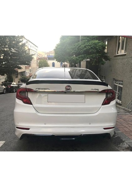 Fiat Egea Spoiler Parlak Siyah Plastik Spoyler