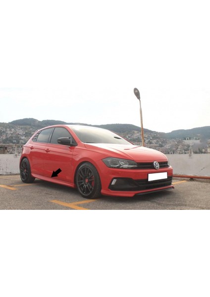 Vw Polo Mk6 Yan Marşpiyel Seti Mat Siyah Plastik 2 Adet 2018+