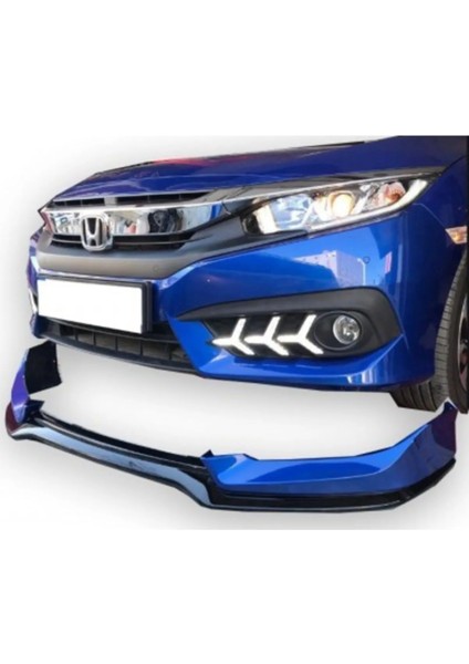 Honda Civic Fc5 Mugen Makyajsız Ön Ek Mat Siyah Plastik Karlık