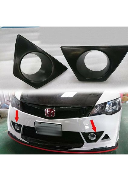 Honda Civic Mugen Rr Sis Çerçevesi Parlak Siyah Plastik