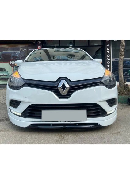 Renault Clio 4 Makyajsız Ön Ek Mat Siyah Plastik Karlık