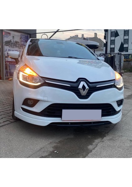 Renault Clio 4 Makyajsız Ön Ek Mat Siyah Plastik Karlık