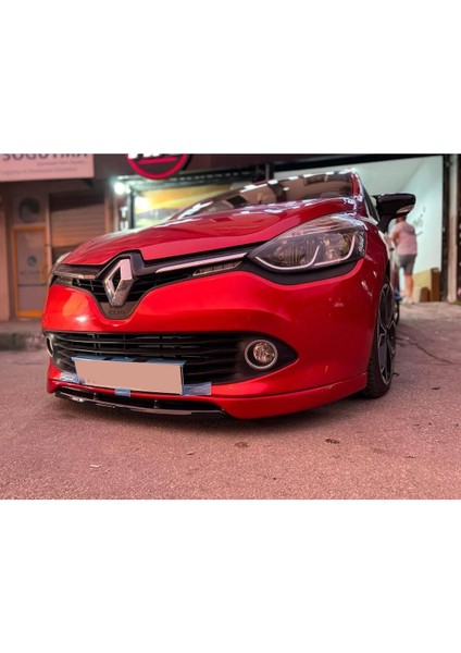 Renault Clio 4 Makyajsız Ön Ek Mat Siyah Plastik Karlık