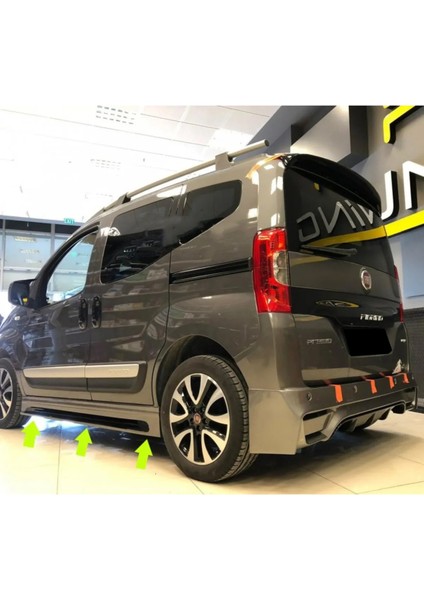 Fiat Fiorino Yan Marşpiyel Seti Mat Siyah Plastik 2 Adet