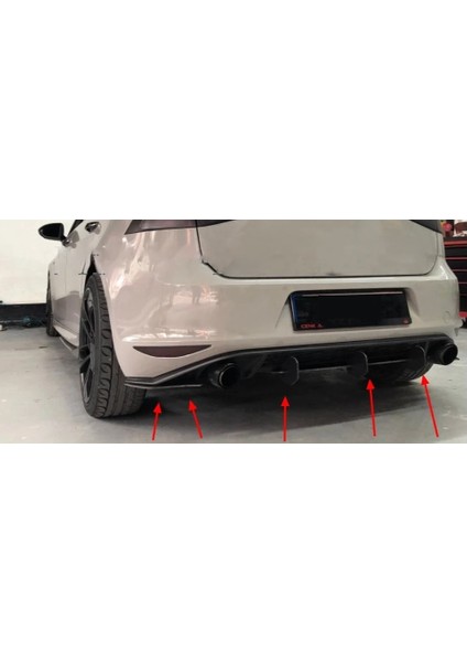 Vw Golf 7 R Tampon Flap Flaplar Splitter Bıçak
