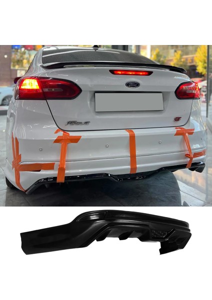 Ford Focus 3 Sedan Arka Ek Mat Siyah Plastik Karlık Makyajlı Kasa - Makyajsız fırsatları