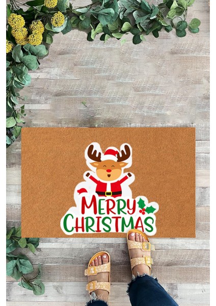 Yılbaşı temalı Paspas, Iç ve Dış Kapı Önü Paspası, Merry Christmas
