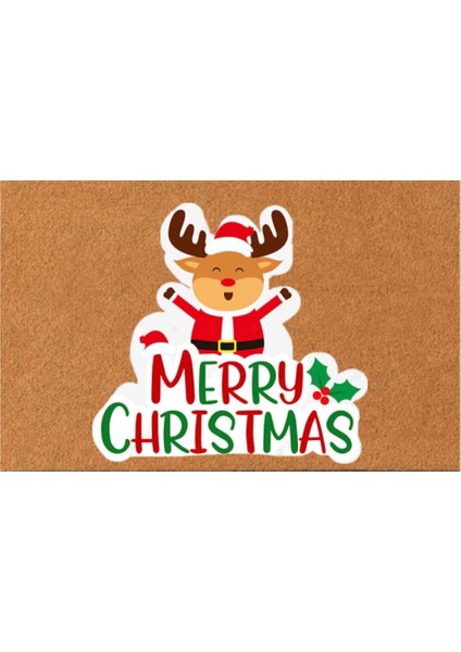 Yılbaşı temalı Paspas, Iç ve Dış Kapı Önü Paspası, Merry Christmas