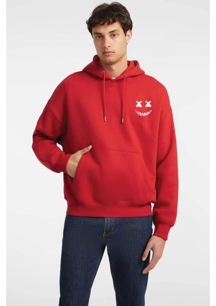 Baskılı Kapşonlu Sweatshirt FM1.102KÖ