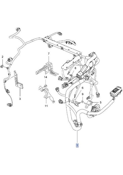 Chevrolet Cruze Motor Tesisatı Manuel Komple Gm