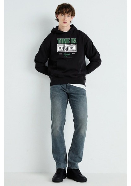 Baskılı Kapşonlu Sweatshirt FM1.103SÖ