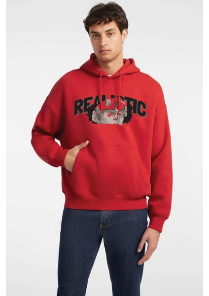 Baskılı Kapşonlu Sweatshirt FM1.104KÖ