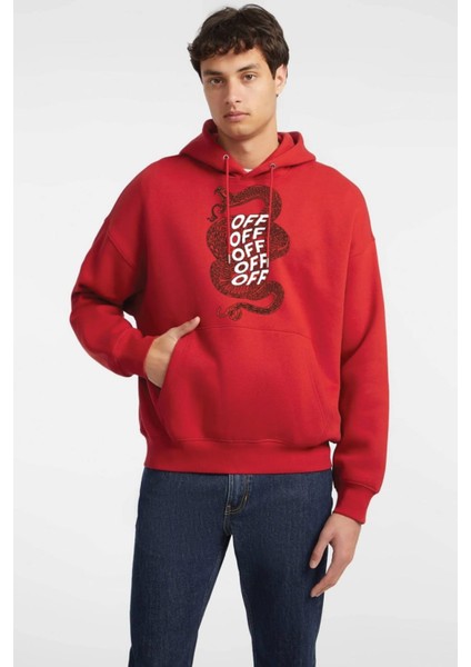 Baskılı Kapşonlu Sweatshirt FM1.11KÖ