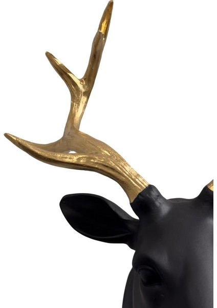 Gold Boynuzlu Geyik Duvar Dekoru indirimleri